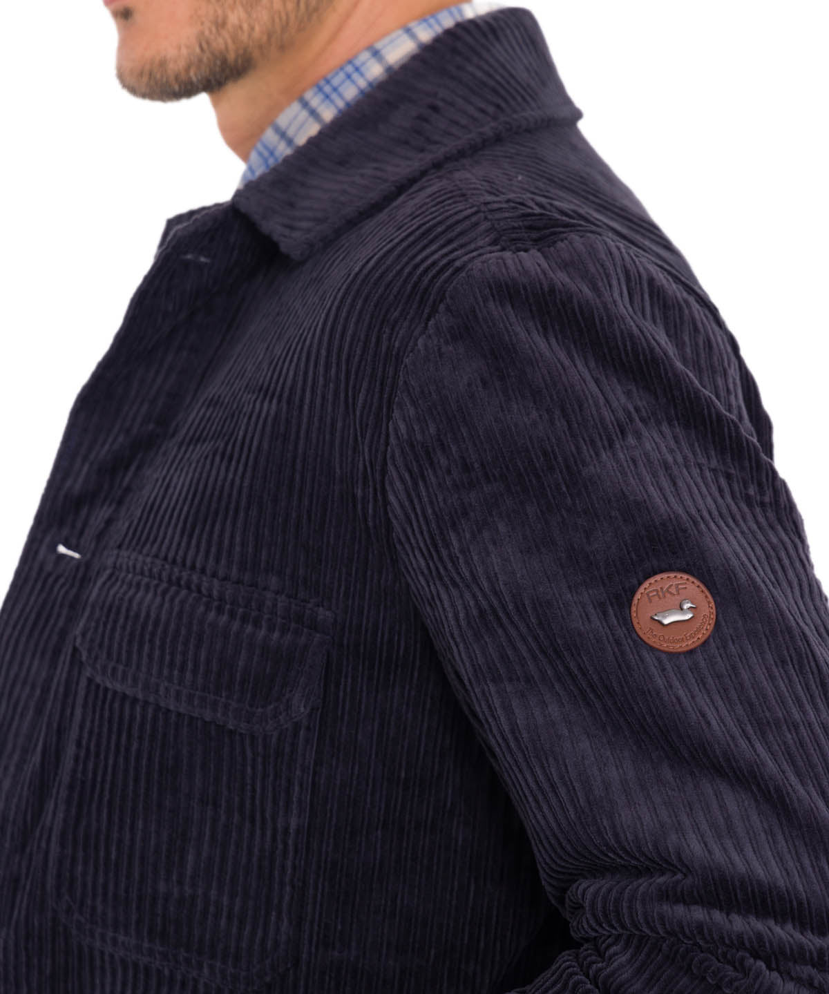 Overshirt Algodón Hombre Bellagio Azul Rockford