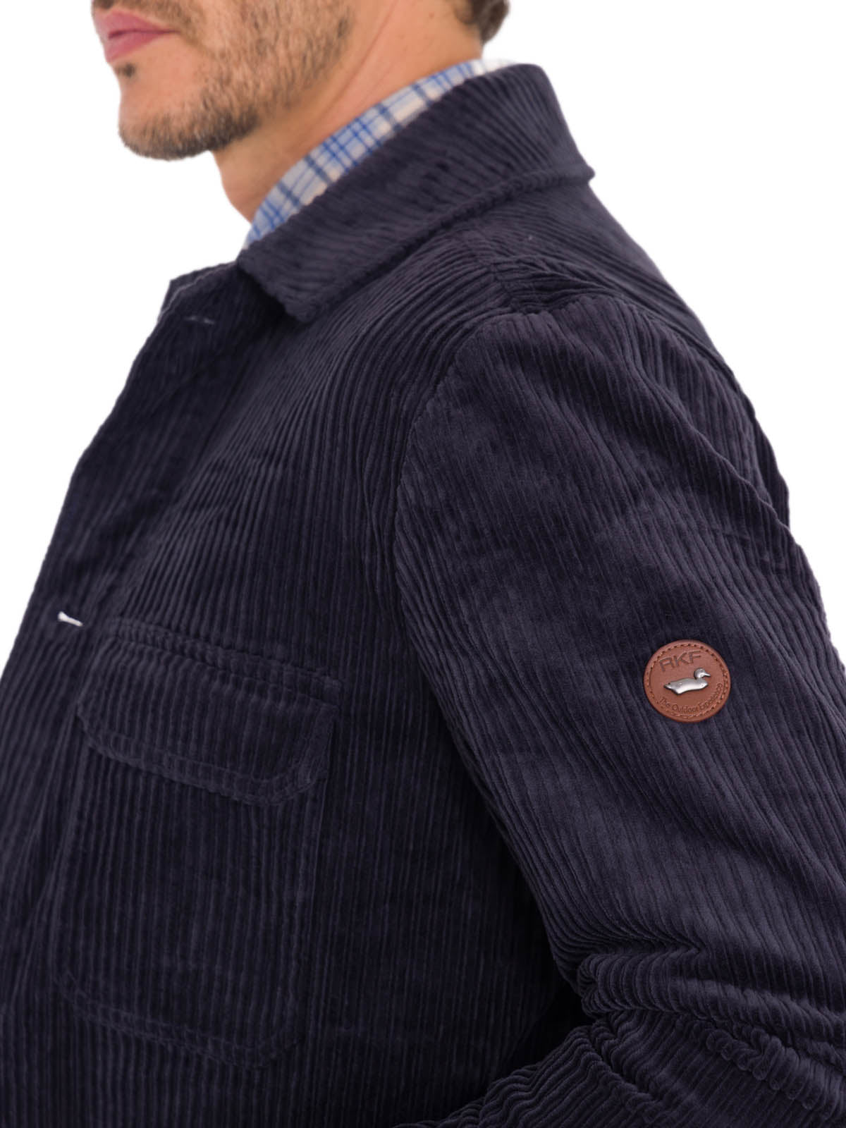 Overshirt Algodón Hombre Bellagio Azul Rockford