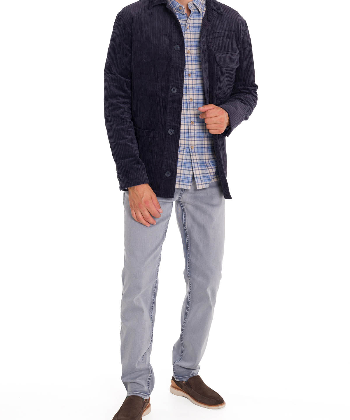 Overshirt Algodón Hombre Bellagio Azul Rockford