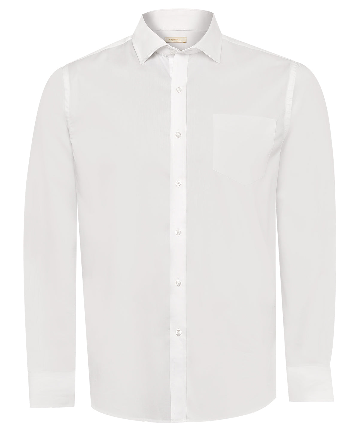 Camisa Cuello Italiano Hombre Easyitsolid Blanco Rockford