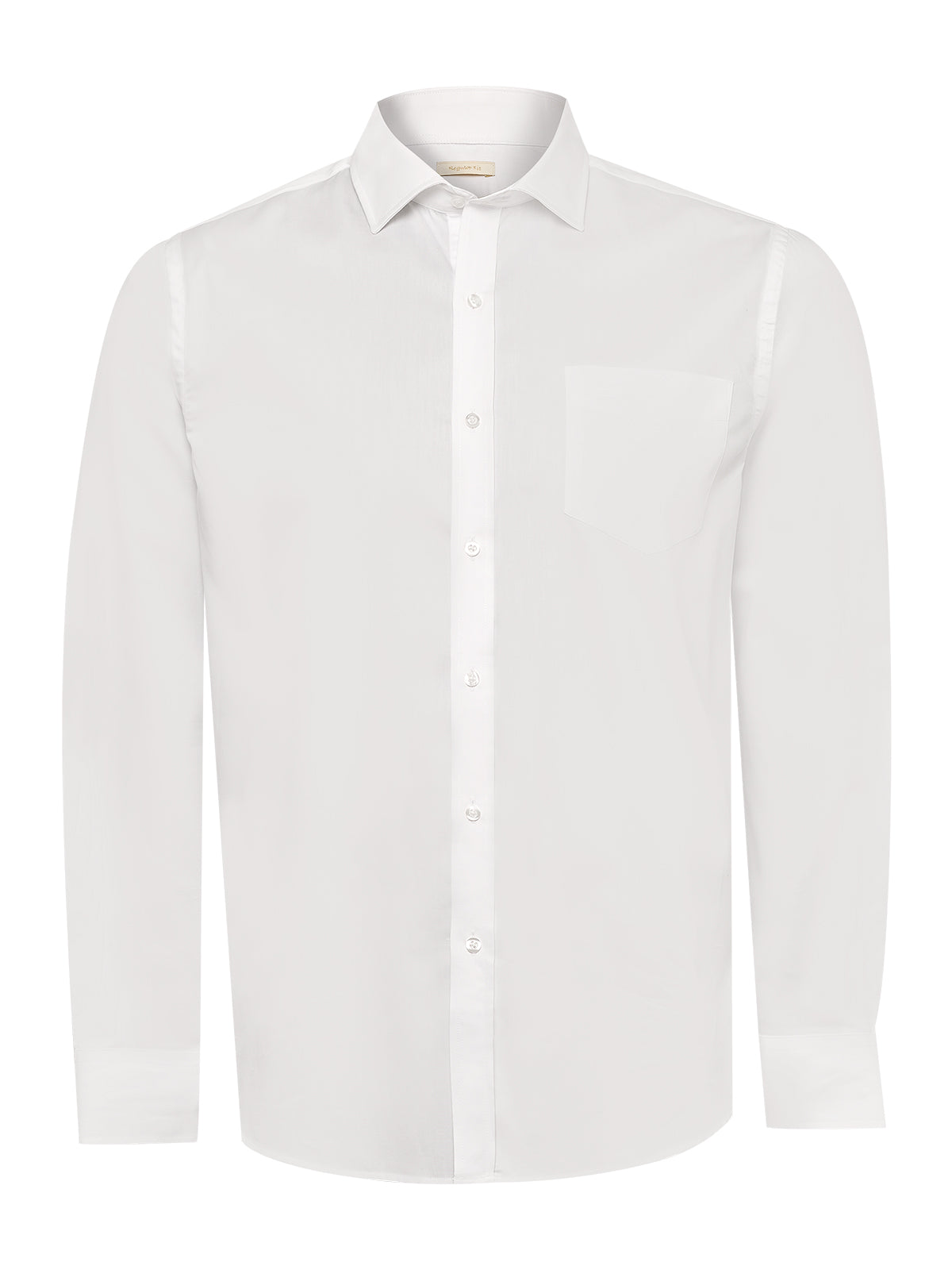 Camisa Cuello Italiano Hombre Easyitsolid Blanco Rockford