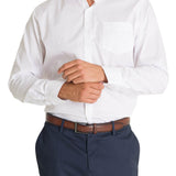 Camisa Cuello Italiano Hombre Easyitsolid Blanco Rockford