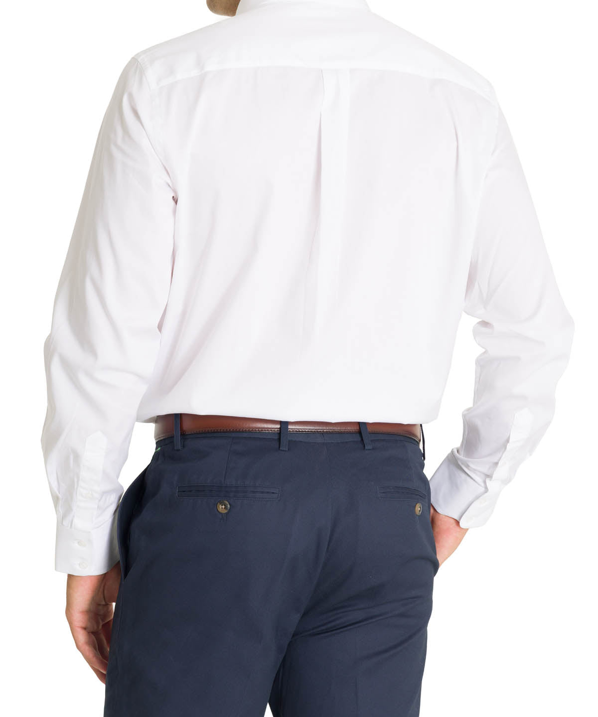 Camisa Cuello Italiano Hombre Easyitsolid Blanco Rockford