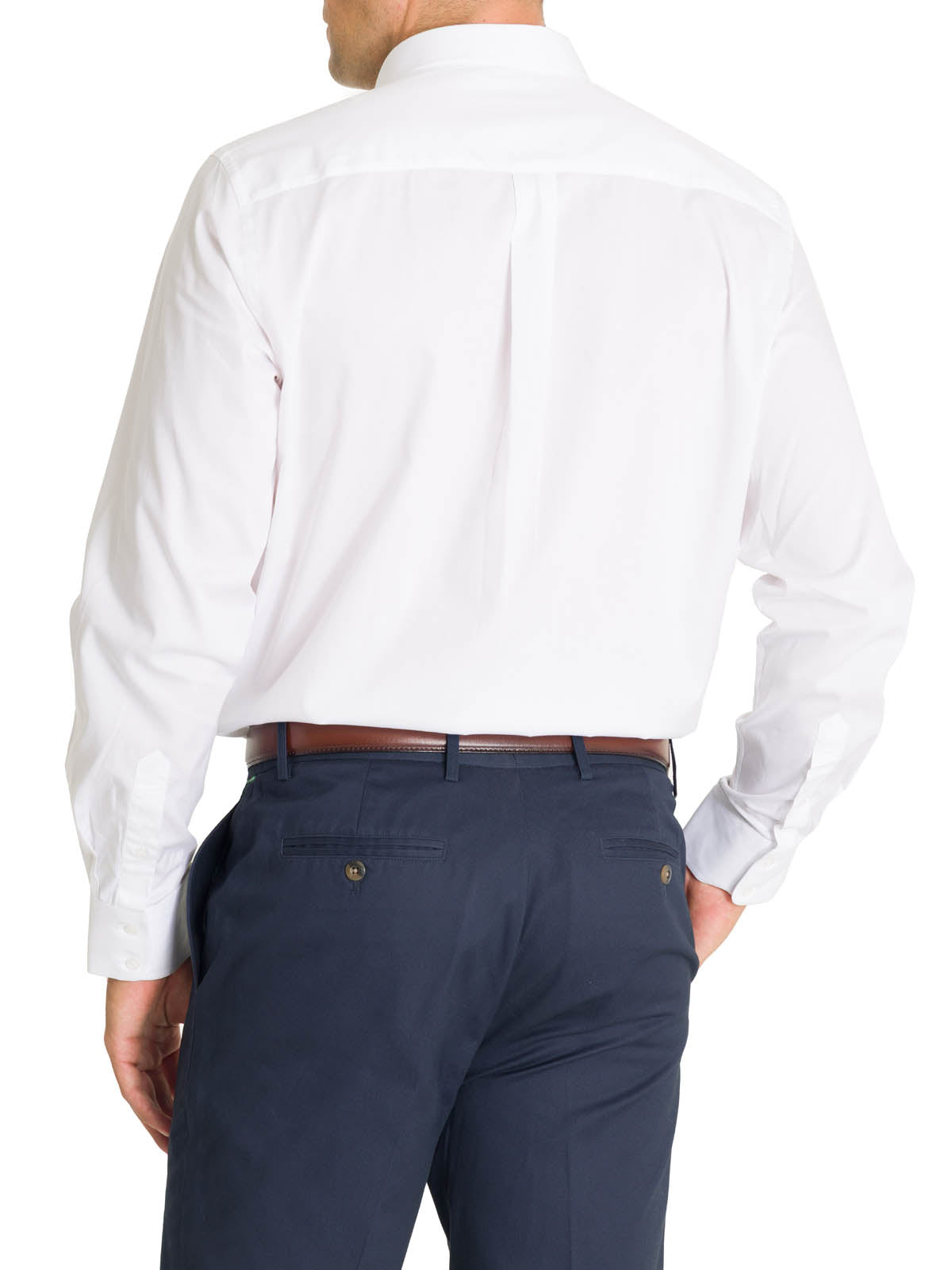 Camisa Cuello Italiano Hombre Easyitsolid Blanco Rockford