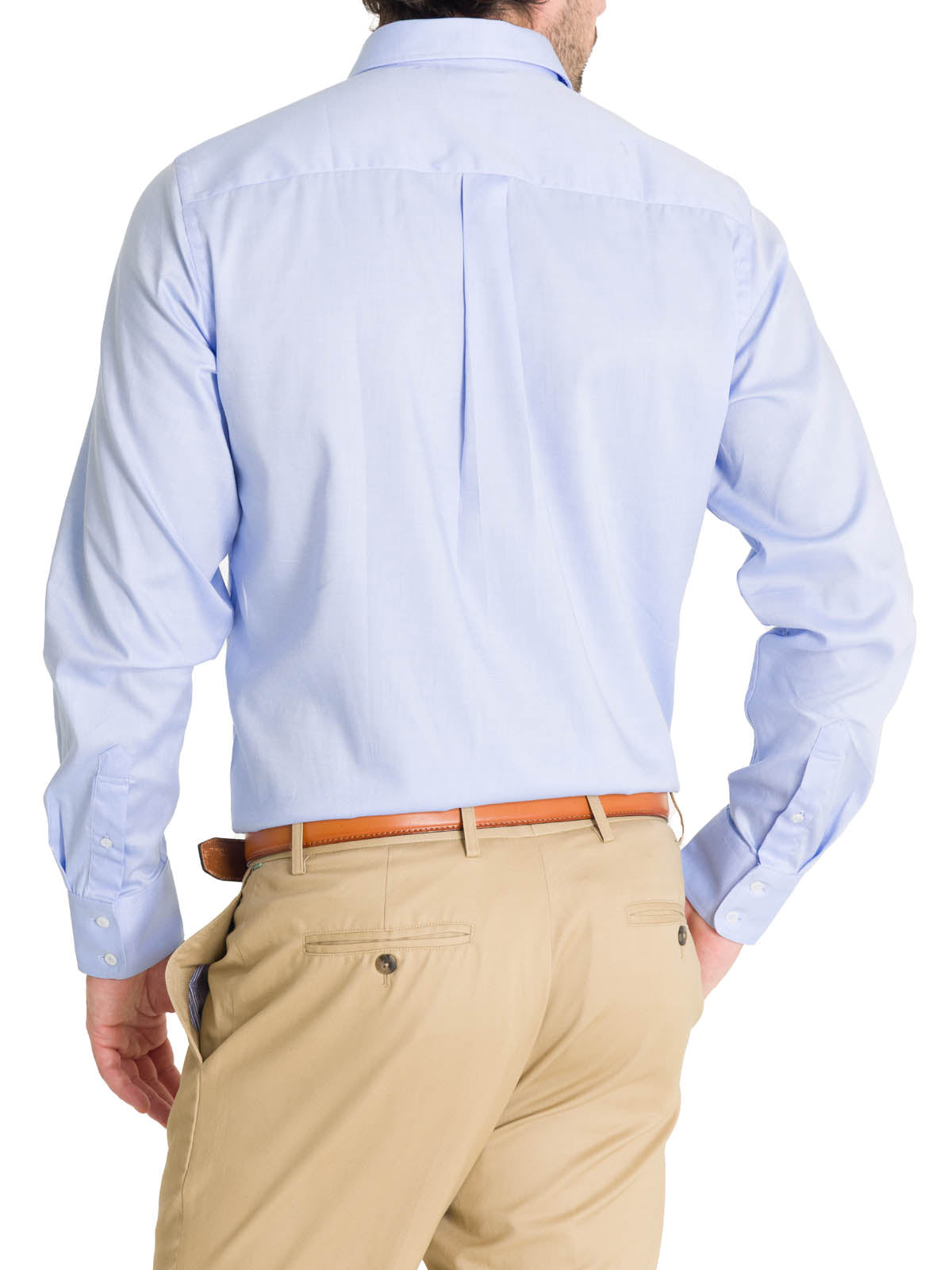 Camisa Cuello Italiano Hombre Easyitsolid Celeste Rockford