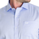 Camisa Cuello Italiano Hombre Easyitsolid Celeste Rockford