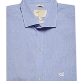 Camisa Cuello Italiano Hombre Easyironit Celeste Rockford