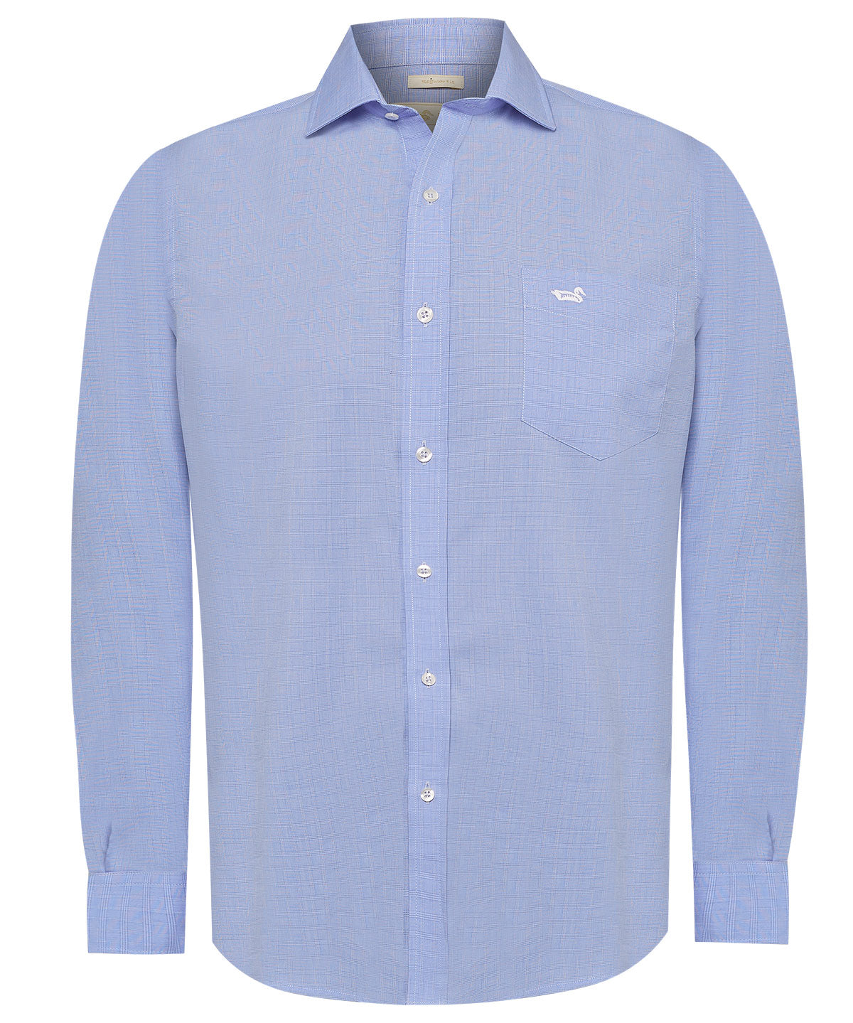 Camisa Cuello Italiano Hombre Easyironit Celeste Rockford