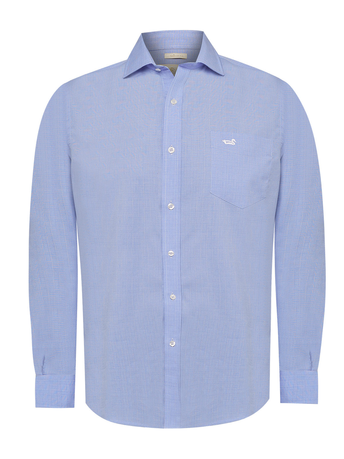 Camisa Cuello Italiano Hombre Easyironit Celeste Rockford