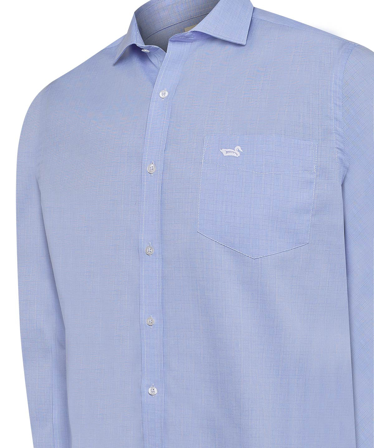 Camisa Cuello Italiano Hombre Easyironit Celeste Rockford
