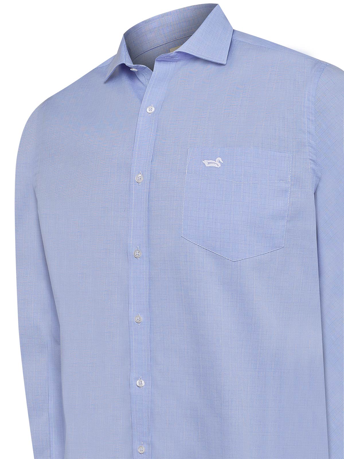 Camisa Cuello Italiano Hombre Easyironit Celeste Rockford