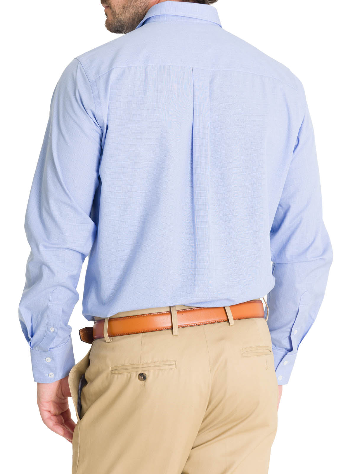 Camisa Cuello Italiano Hombre Easyironit Celeste Rockford