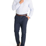 Camisa Cuello Button-Down Hombre Easyiron Azul Rockford