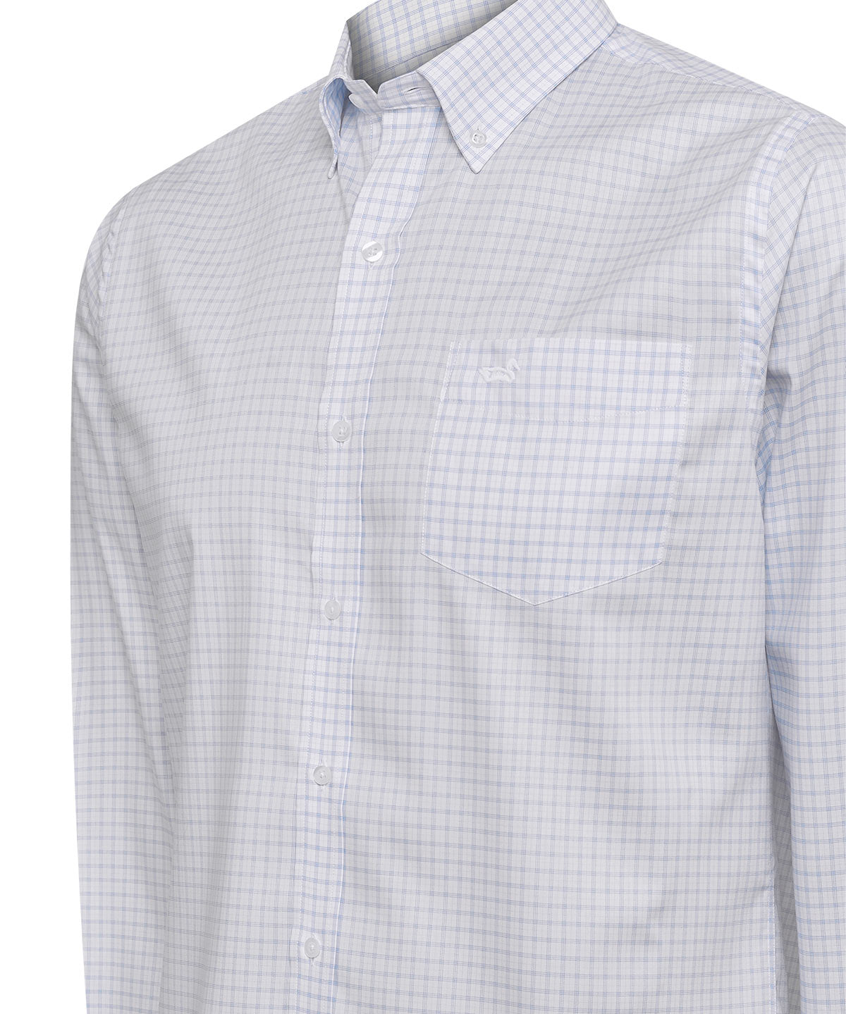 Camisa Cuello Button-Down Hombre Easyiron Azul Rockford