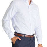 Camisa Cuello Button-Down Hombre Easyiron Azul Rockford