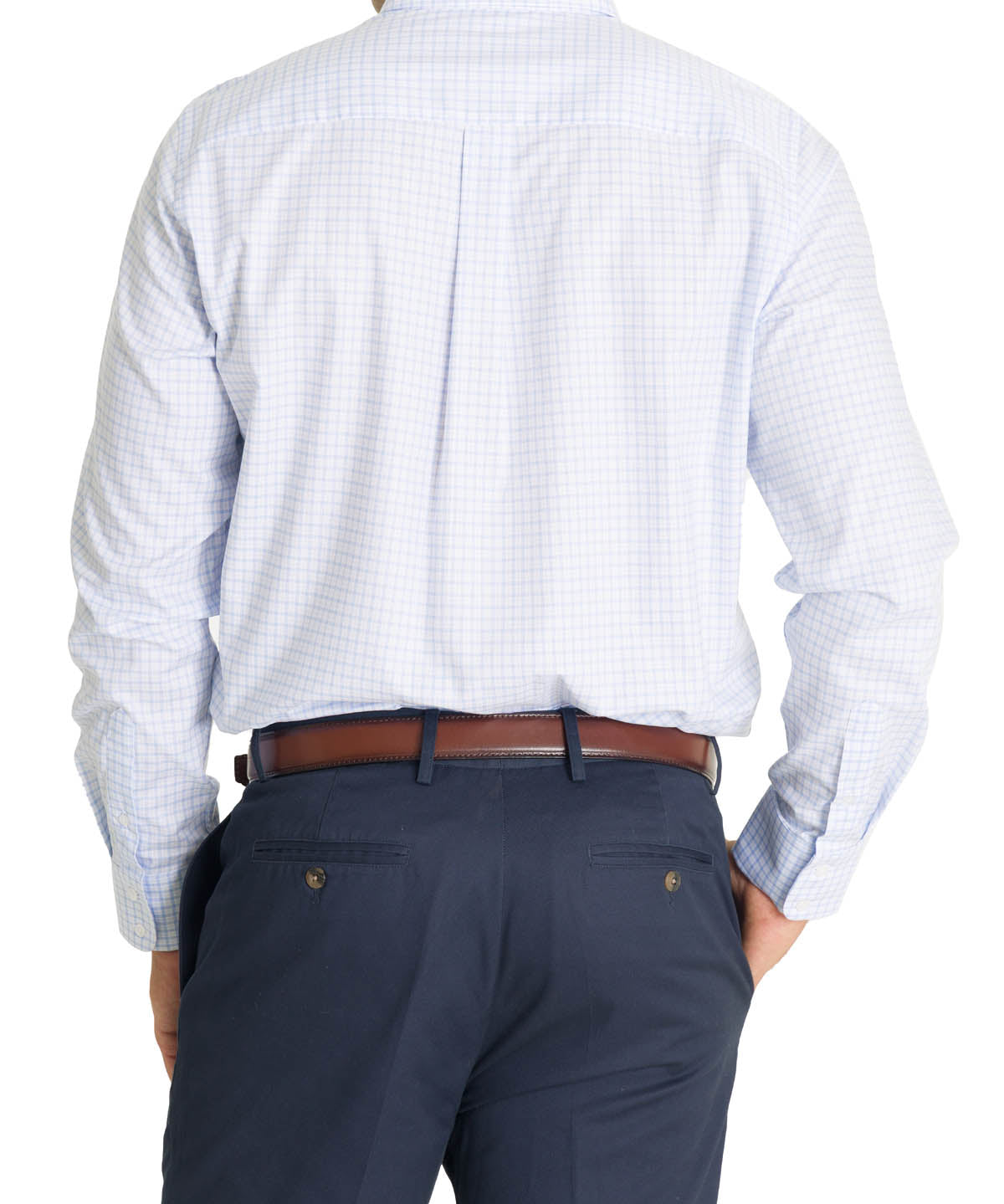Camisa Cuello Button-Down Hombre Easyiron Azul Rockford