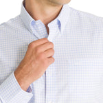Camisa Cuello Button-Down Hombre Easyiron Azul Rockford