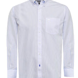 Camisa Cuello Button-Down Hombre Easyiron Celeste Rockford