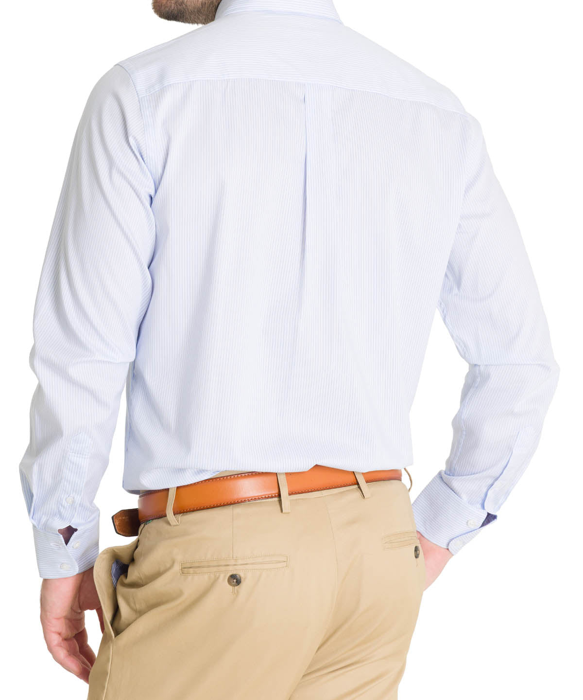 Camisa Cuello Button-Down Hombre Easyiron Celeste Rockford