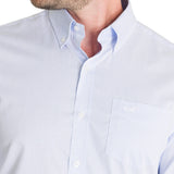 Camisa Cuello Button-Down Hombre Easyiron Celeste Rockford