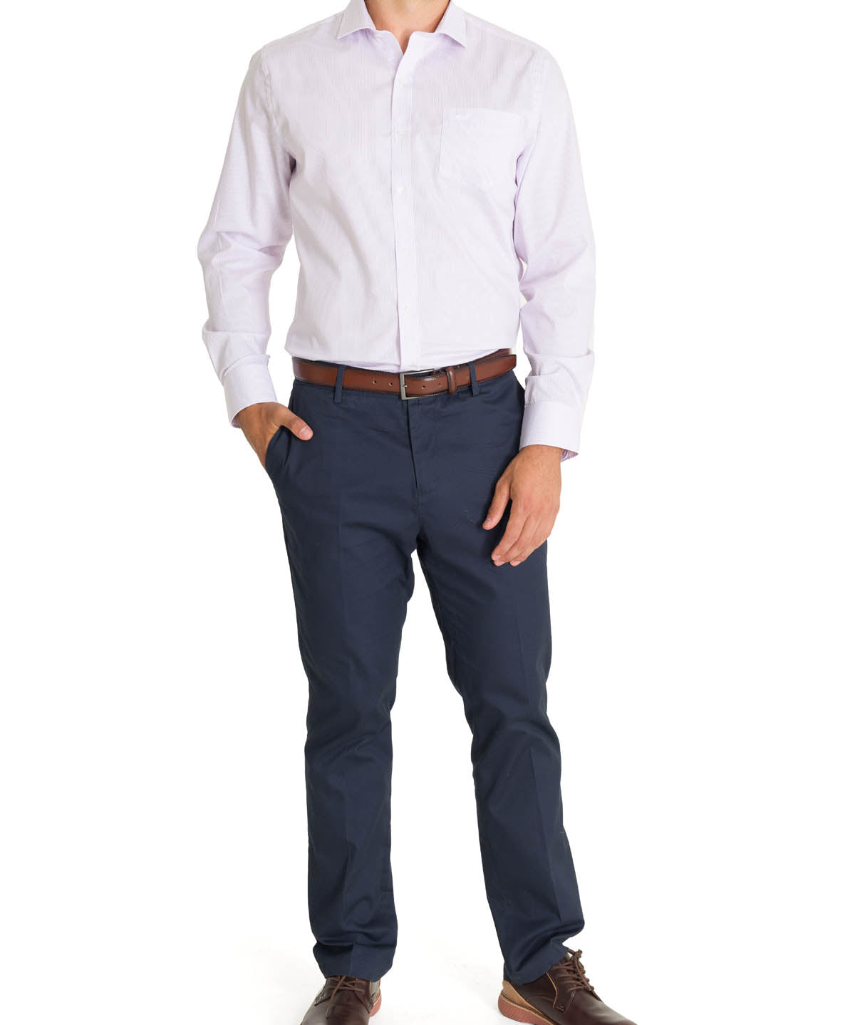 Camisa Cuello Italiano Hombre Easyironit Celeste Rockford