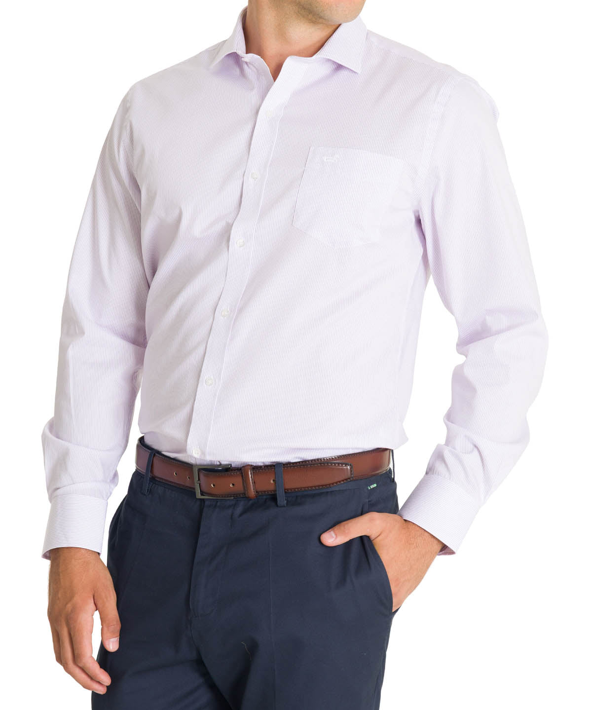 Camisa Cuello Italiano Hombre Easyironit Celeste Rockford