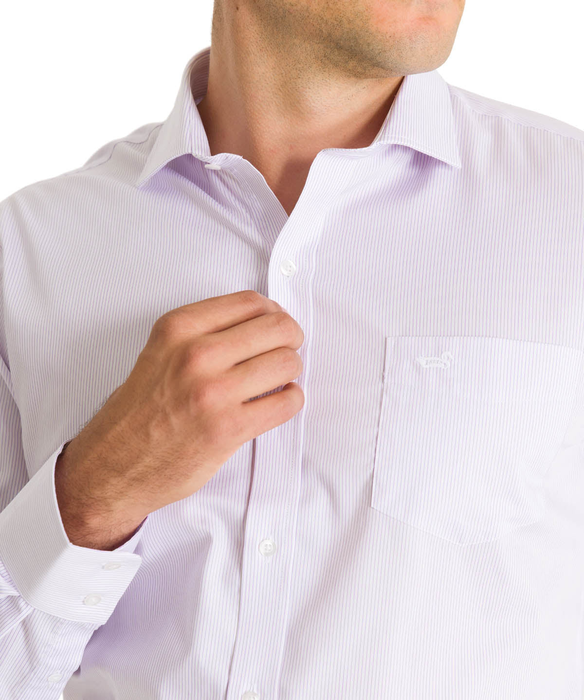 Camisa Cuello Italiano Hombre Easyironit Celeste Rockford
