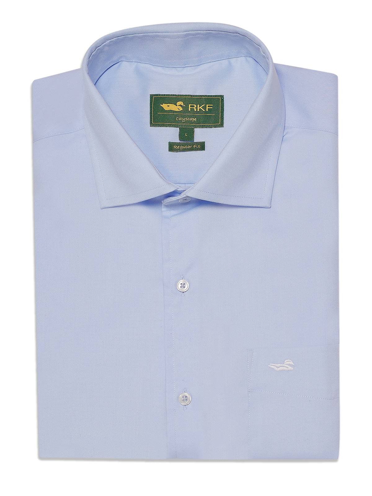 Camisa Cuello Italiano Hombre Easysolid Celeste Rockford