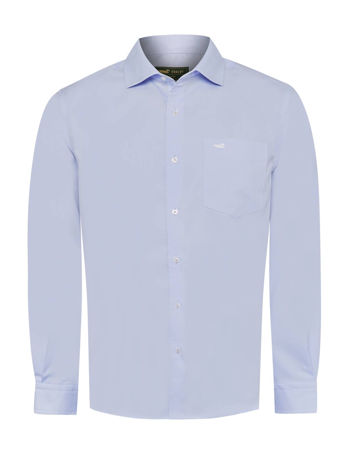 Camisa Cuello Italiano Hombre Easysolid Celeste Rockford