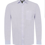 Camisa Cuello Italiano Hombre Easylife Azul Rockford