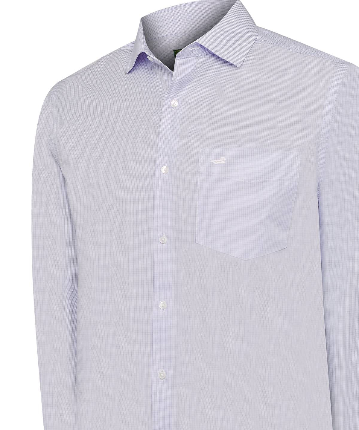 Camisa Cuello Italiano Hombre Easylife Azul Rockford