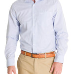 Camisa Cuello Italiano Hombre Easylife Azul Rockford