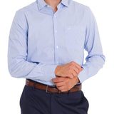 Camisa Cuello Italiano Hombre Easylife Celeste Rockford