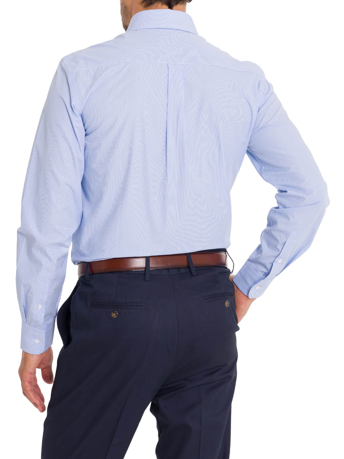 Camisa Cuello Italiano Hombre Easylife Celeste Rockford