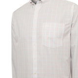 Camisa Cuello Button-Down Hombre WF Blanco a Cuadros Rockford