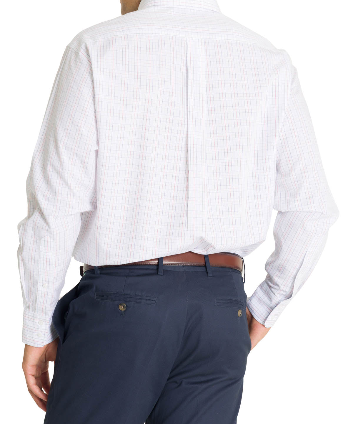 Camisa Cuello Button-Down Hombre WF Blanco a Cuadros Rockford