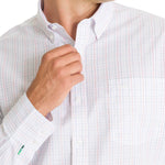 Camisa Cuello Button-Down Hombre WF Blanco a Cuadros Rockford