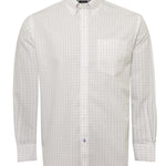 Camisa Cuello Button-Down Hombre WF Blanco a Cuadros Rockford