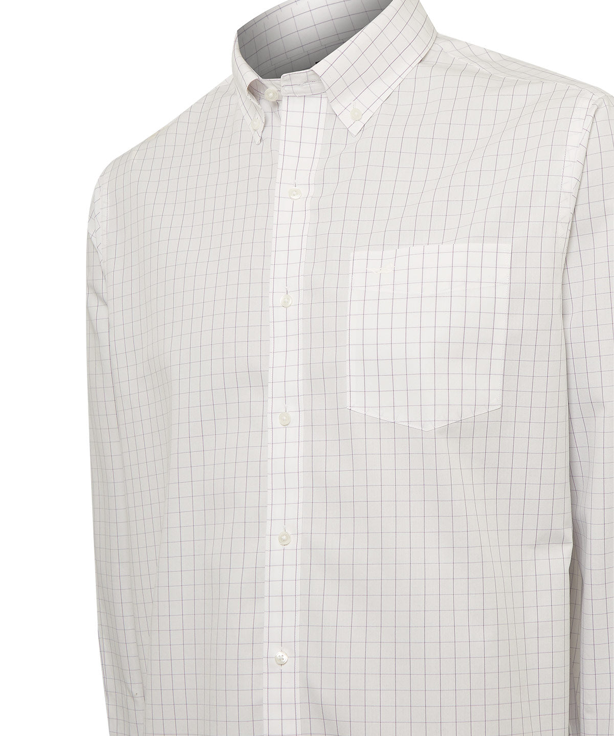 Camisa Cuello Button-Down Hombre WF Blanco a Cuadros Rockford