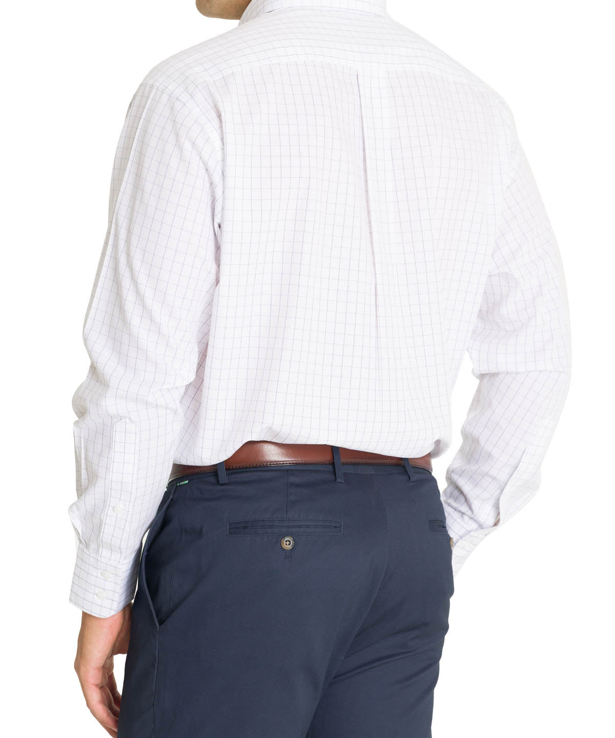 Camisa Cuello Button-Down Hombre WF Blanco a Cuadros Rockford