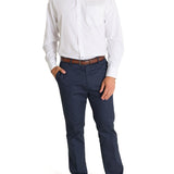 Camisa Cuello Button-Down Hombre WF Blanco a Cuadros Rockford