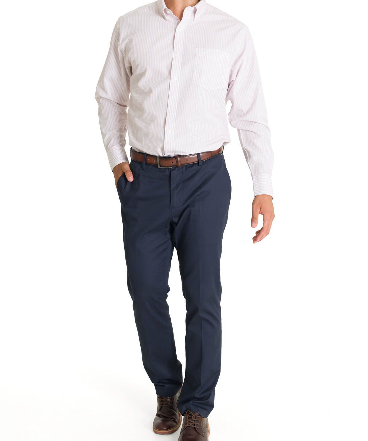 Camisa Cuello Button-Down Hombre WF Rosado Rockford