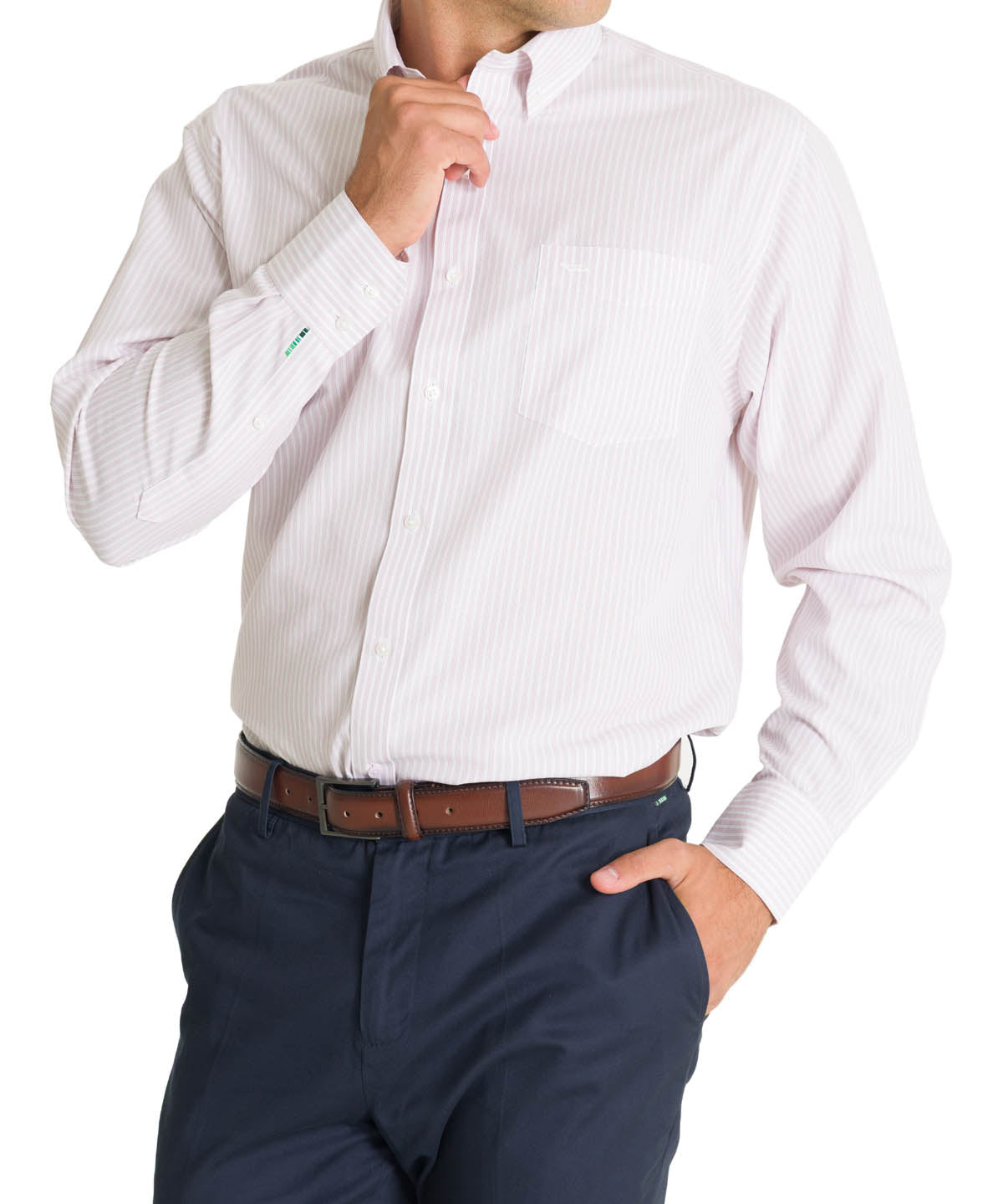 Camisa Cuello Button-Down Hombre WF Rosado Rockford