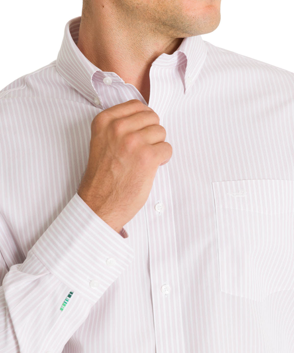 Camisa Cuello Button-Down Hombre WF Rosado Rockford