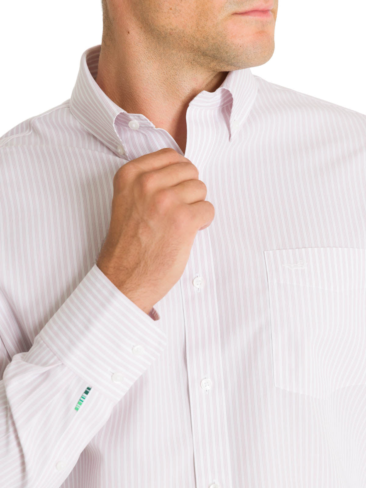 Camisa Cuello Button-Down Hombre WF Rosado Rockford