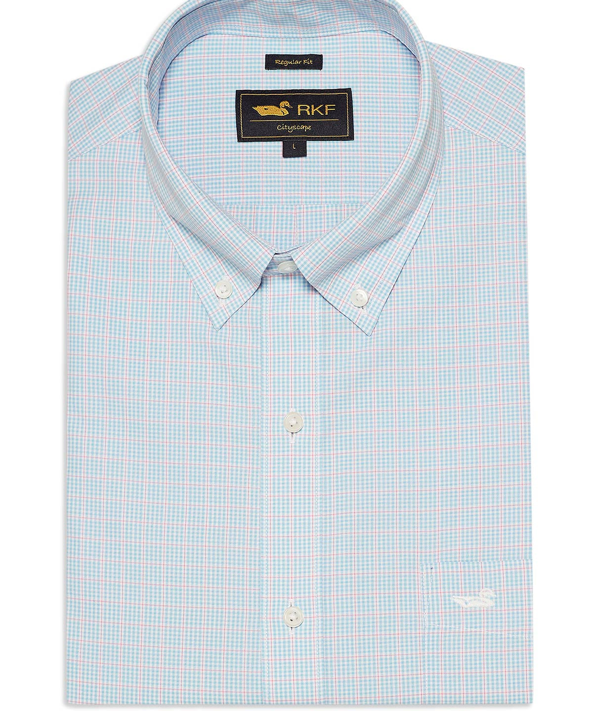 Camisa Cuello Button-Down Hombre WF Celeste Rockford