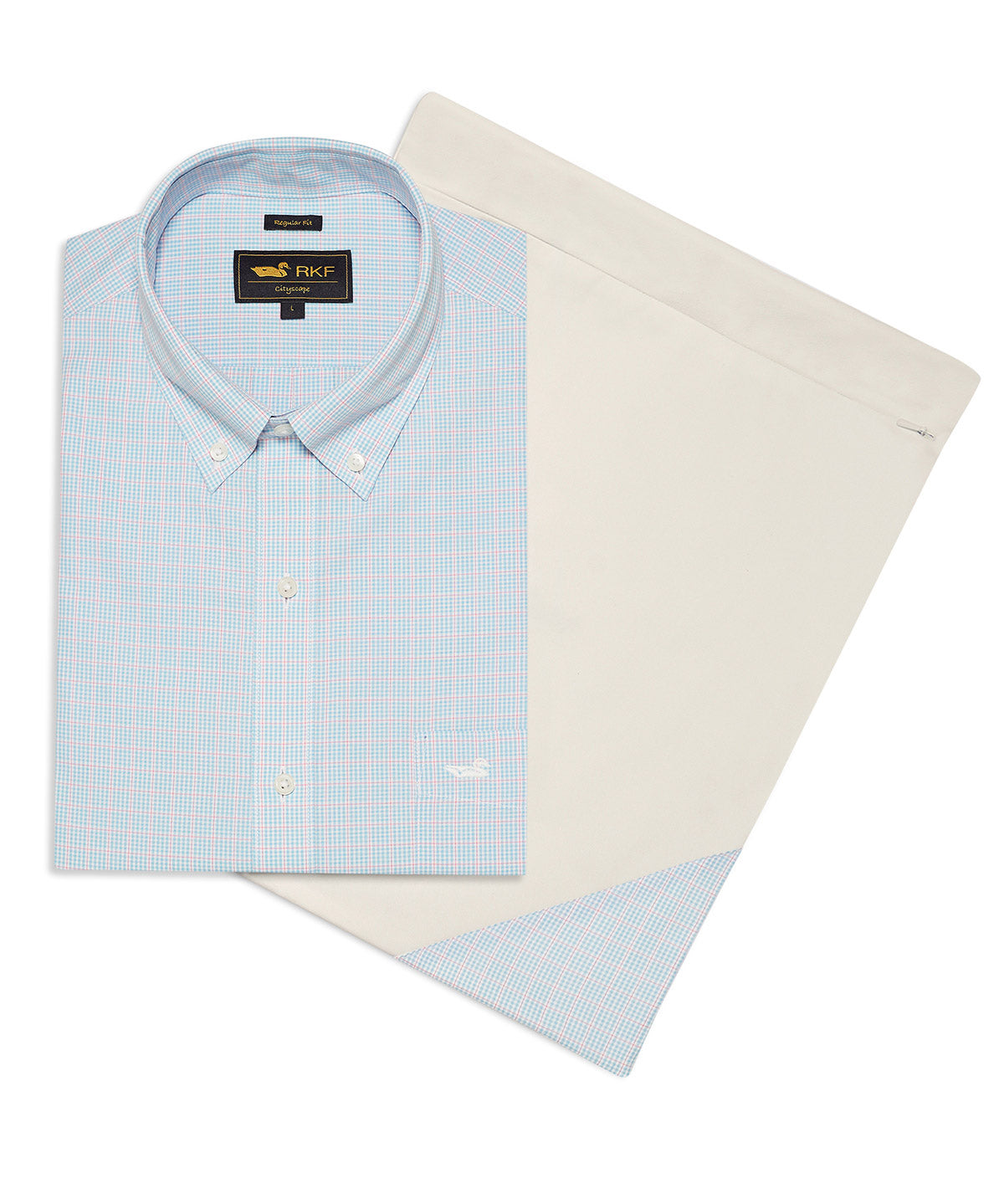 Camisa Cuello Button-Down Hombre WF Celeste Rockford