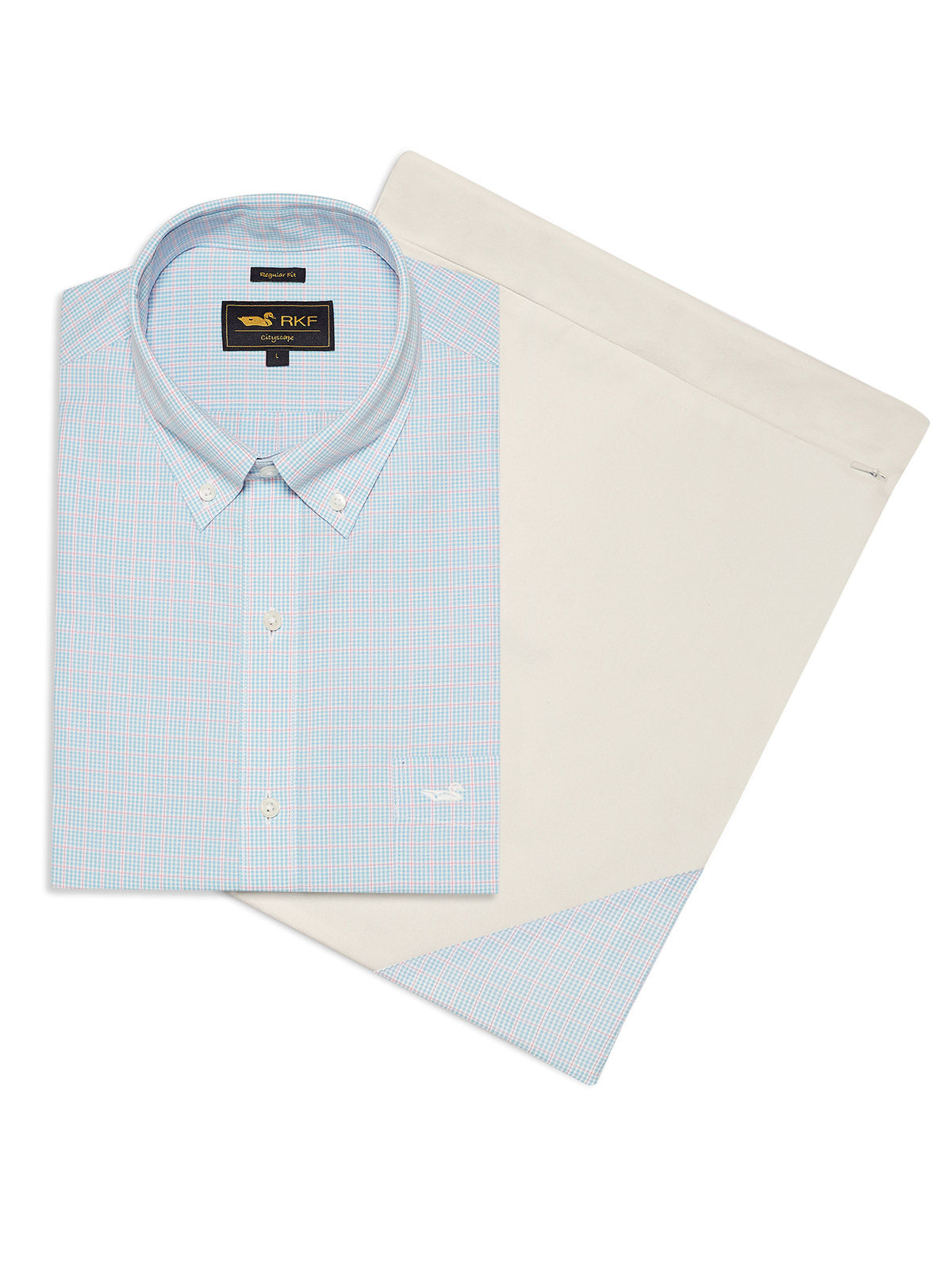 Camisa Cuello Button-Down Hombre WF Celeste Rockford