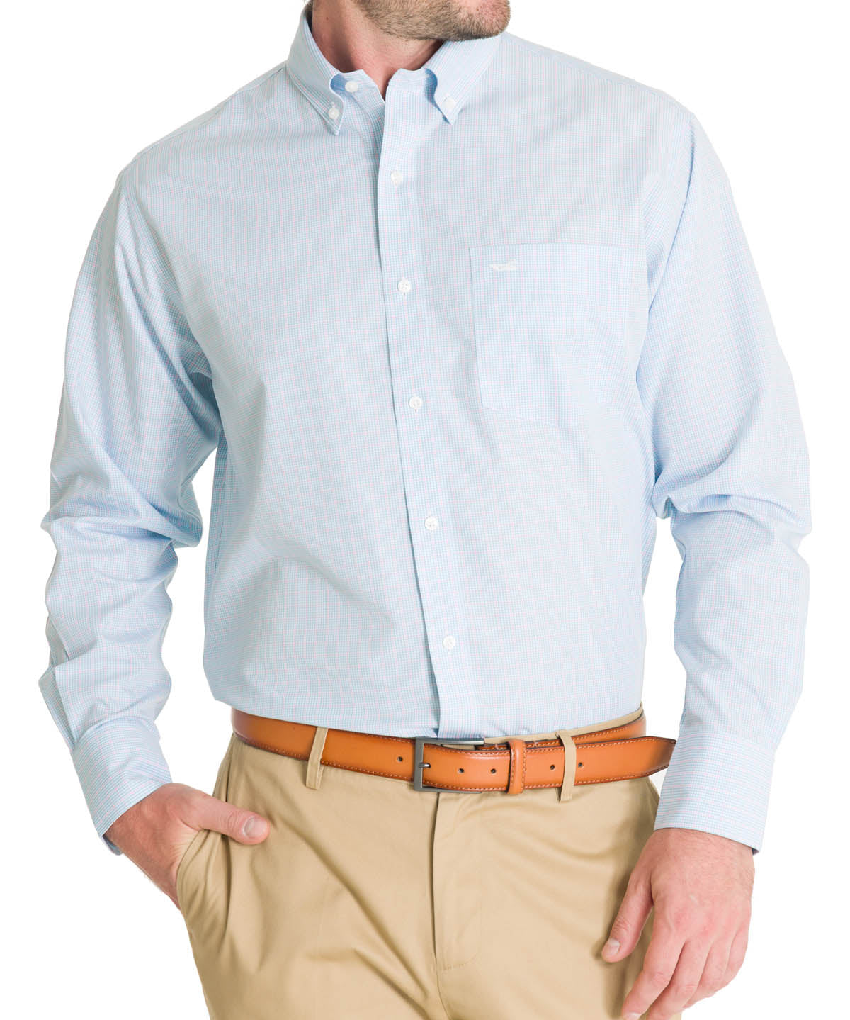 Camisa Cuello Button-Down Hombre WF Celeste Rockford