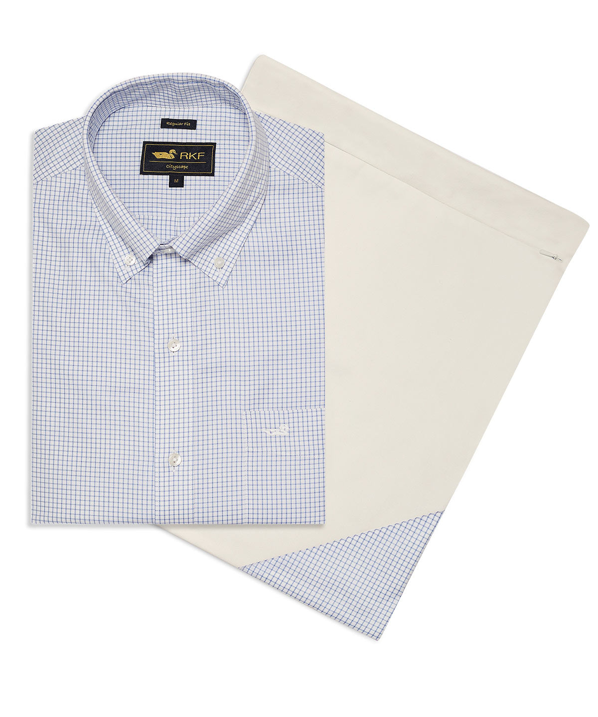 Camisa Cuello Button-Down Hombre WF Celeste Rockford